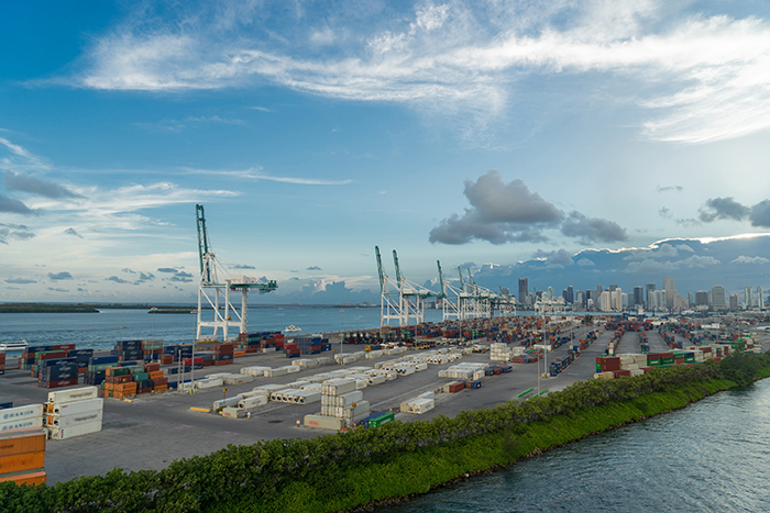 The Port of Miami is one of more than a dozen US East and Gulf coast ports covered by the ILA contract.